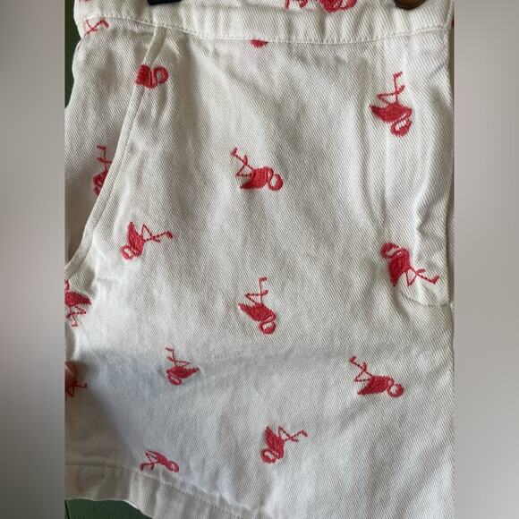 Francescas Shorts Womens Large Pink & White 100% Cotton Preppy Coastal Beach - Picture 3 of 11